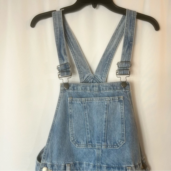 Nature Denim Veronica Overalls 100% cotton ripped Jean short overalls size:M - Picture 7 of 17